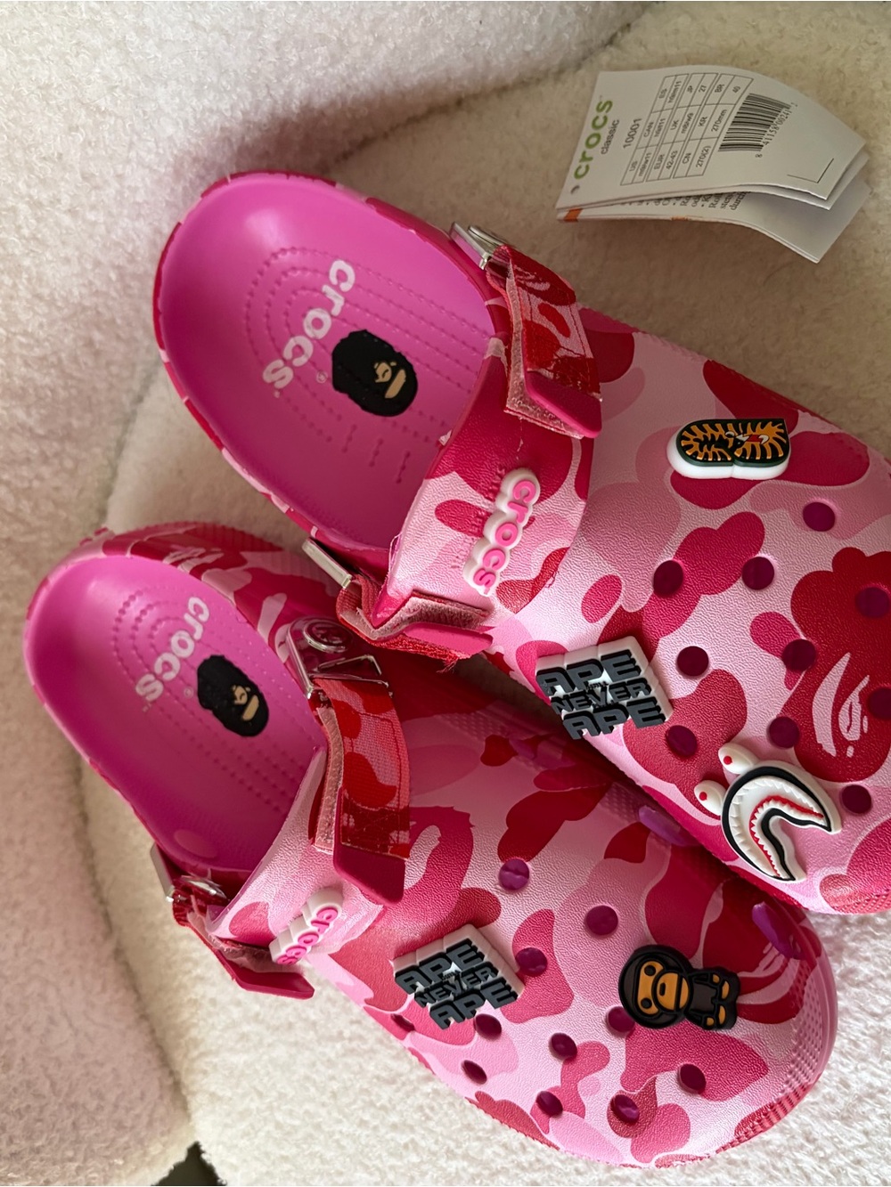 CROCS Pink & Red Camo Collaboration Package